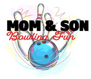 mom & son bowling