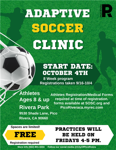 Adaptive soccer clinic